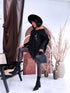 PLUS SIZE sweater "AGAIN 10588" - black